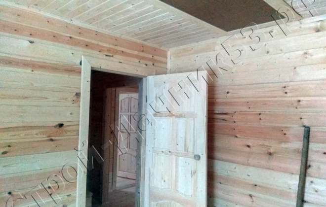 4 брусовой дом 8.5×8, 68 м², тульская область,  суворовский район, деревня гущино (2)